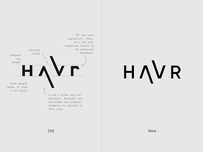 HAVR logo refresh logo logo design rebranding redesign refresh symbol typography wordmark