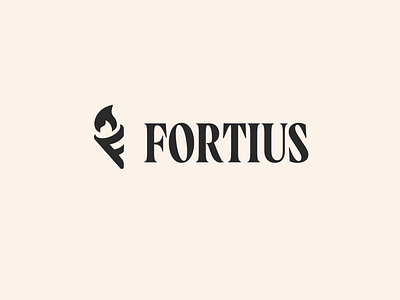 Fortius Ventures logo exploration brand design branding elegant fire logo logo design olympic torch olympics serif font torch