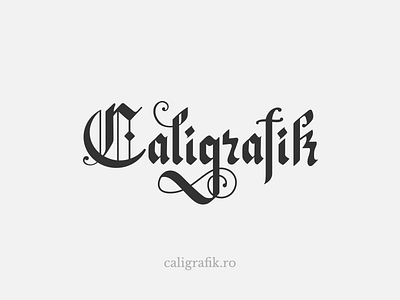 Caligrafik - final(ish) logo