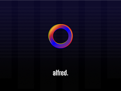 Alfred - logo concept, dark theme