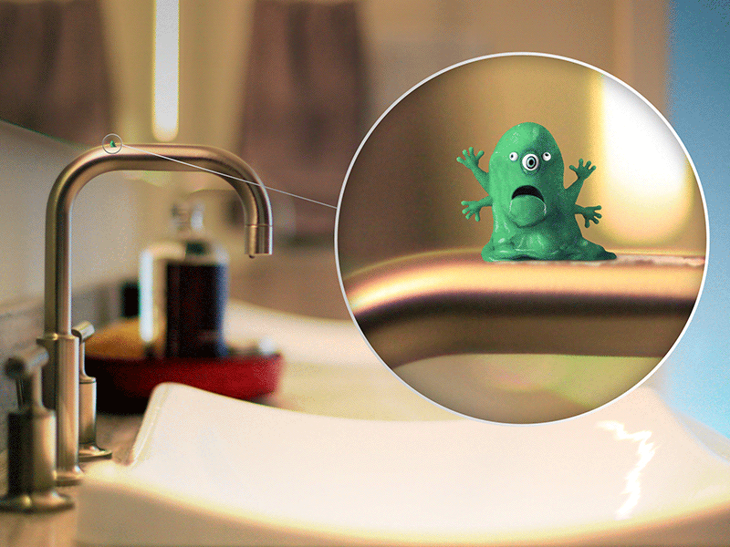 Keep it clean - The bugger monster campaign germ monster visual