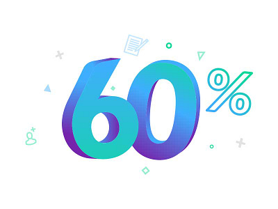 60% visual email illustration newsletter