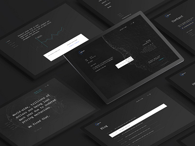 New website for LogiCluster ai chat conversational dark futuristic homepage ibm minimal mono night plex