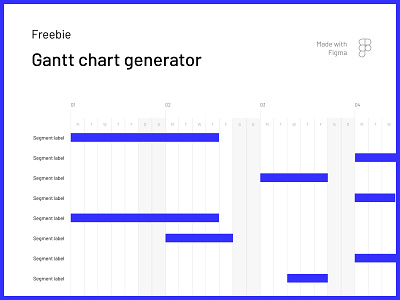 Freebie - Gantt chart template