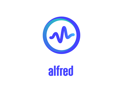 alfred AI app artificial intelligence assistant brand clean design gradient icon logo logo animation minimal modern symbol vector virtual web