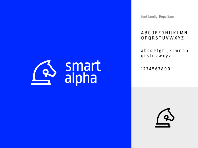 SmartAlpha Logo clean vector modern branding design logo