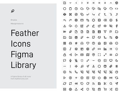 Feather Icons Figma Library - freebie