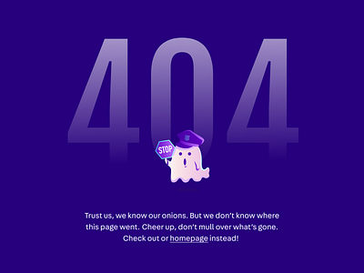 404 page - CopyLabs 404 404 error 404 page clean cute error state figma ghost illustration policeman sign stop uidesign uxdesign visual design