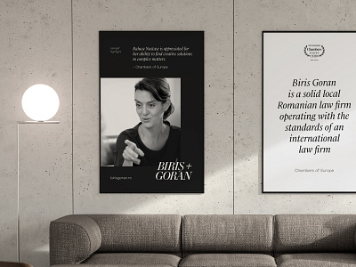 Office poster mockup for Biris Goran