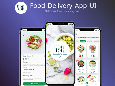 Food Delivery App Design by Navneet Kaur on Dribbble