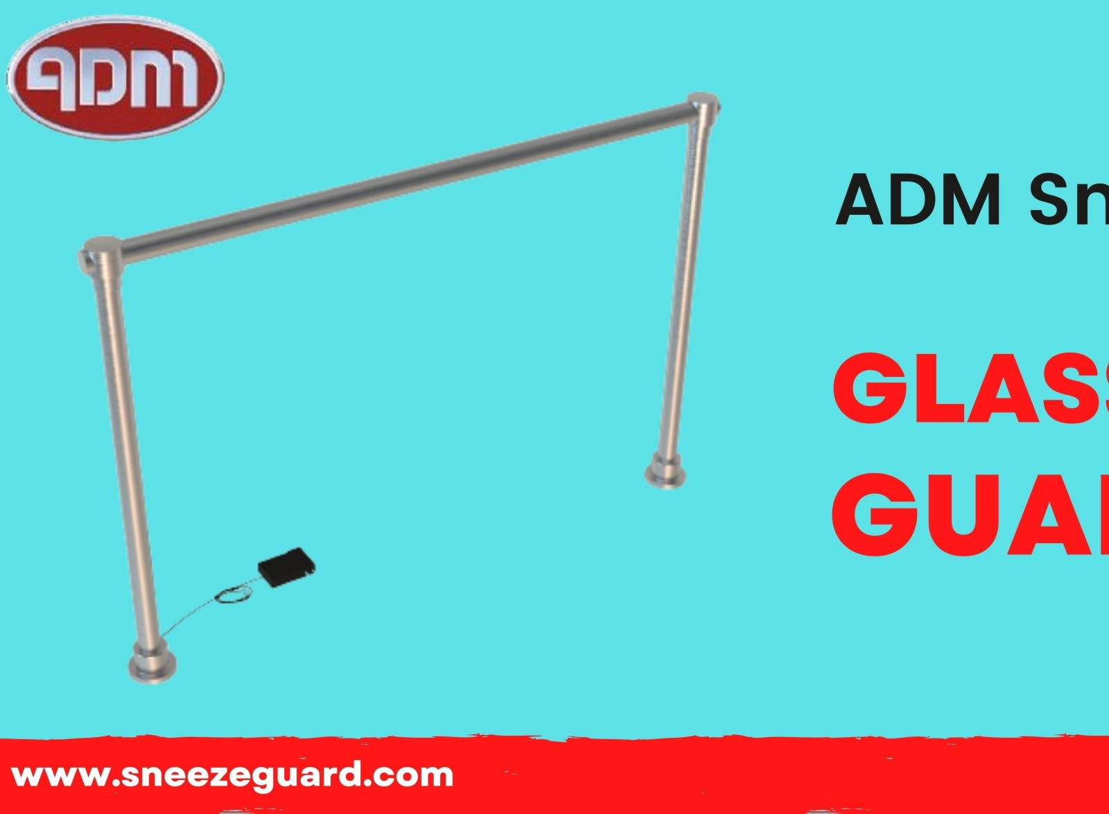 Glass Sneeze Guard Kits Extra Addons products to customize you by ADM