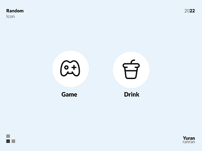 Random Icon: Game & Drink