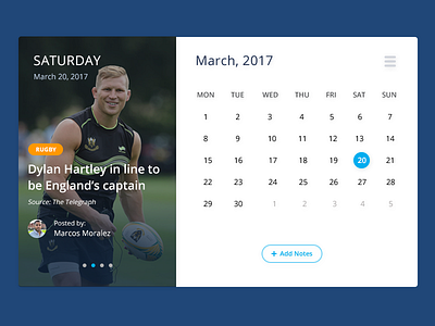 Calendar With News