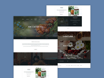 Harbal Product Landing Page blog harbal harbal medicine home home page homepage index landing page medicine ui ux