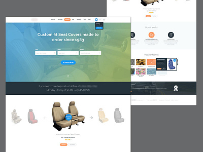 Cars Seat Cover Landing Page