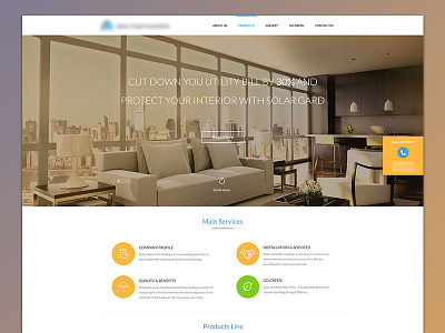 Homepage blog energy green energy home home page homepage index landing page power solar ui ux