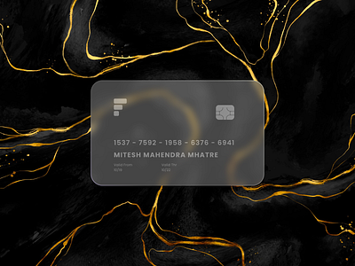 Glass Morphism - Glass Debit/Credit Card