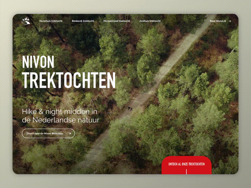 Nivon Trektochten - Showcase branding design discover expedition friends hiking map maps nature sport ui walking