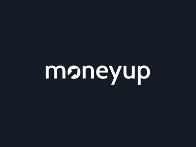 Logo (moneyup) arrow brand branding brandmark cards finance flat font illustration logo payment tech typogaphy