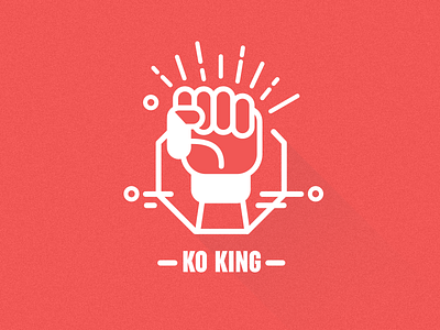 MMA Icons – KO King combat design fight graphic icon illustration line art mixed martial arts mma publication sport symbol