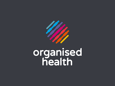 Organised Health branding design development graphic health healthcare logo