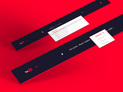 Concept Youtube search bar header redesign search ui user interface webdesign youtube