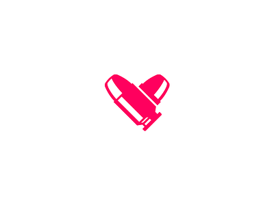 Bulletheart branding bullet heart logo