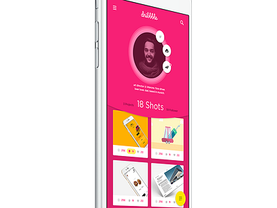 Dribbble App Redesign app dribbble ios redesign ui userinterface ux