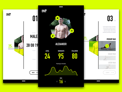 Freeletics App app freeletics ios mobile sport training typography ui user interface