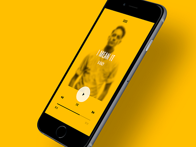 Music Player App app flat ios mobile music player playlist ui ux