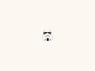 Tiny Stormtrooper illustration pixel star wars stormtrooper