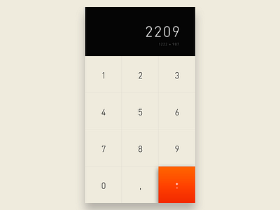 #004 DailyUI / Calculator braun calculator dailyui interface design mobile