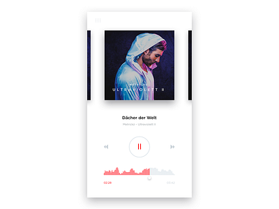 #009 DailyUI / Music Player app daily interface design mobile music player