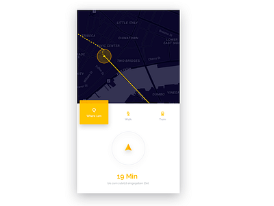 #20 DailyUI / Location Tracker clean dailyui gps location map mobile interface route tracker travel ui design