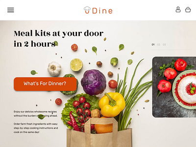 UDINE Landing Page - Hero Banner Carousel animation carousel hero banner homepage landing page ui ux web design