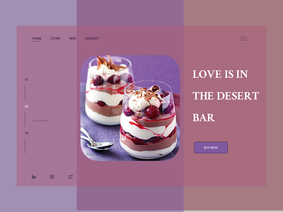 THE DESERT BAR — Landing Page app design typography ui ux