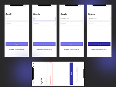 Set of Sign Up and Sign In forms account app branding collection create design desktop form interface kit profile set of sign up site ui user ux verification web design