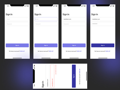 Set of Sign Up and Sign In forms account app branding collection create design desktop form interface kit profile set of sign up site ui user ux verification web design