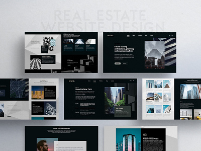 Real Estate UI Web Design design landing page real estate web web design website