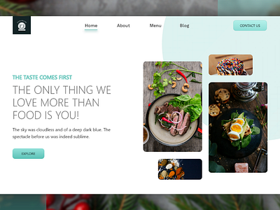 RESTAURANT LANDING PAGE WEB DESIGN landing page restaurant web design website