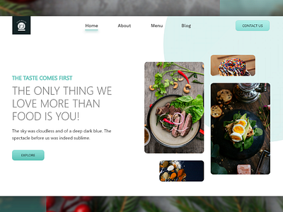 RESTAURANT LANDING PAGE WEB DESIGN