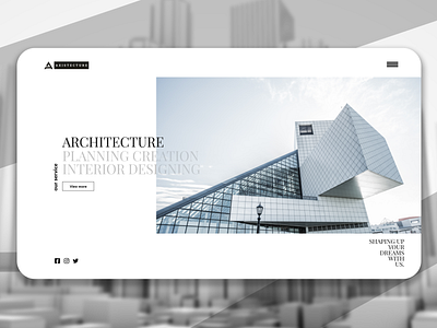 Architecture and Interior design website design design estate landing page real real estate ui ux web design website