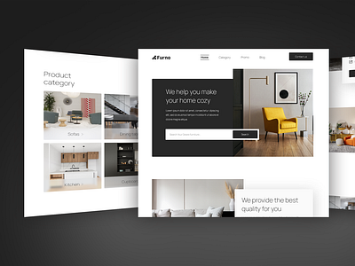 Furniture Store Landing Page UI Web Design