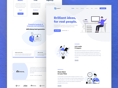 Marketing Agency Landing Page UI Web Design