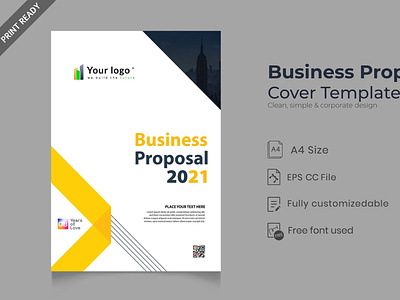 Business proposal Cover Page branding business cover page business flyer cover business magazine cover page design graphic design illustration