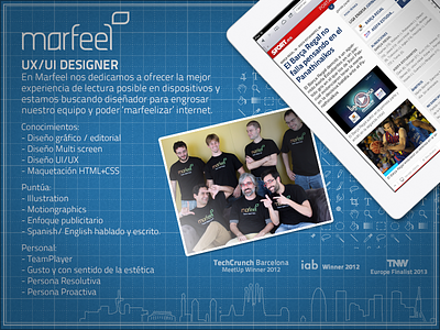 Searching for a UI/UX Designer barcelona startup ui ux