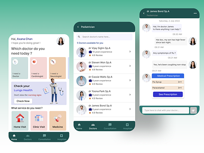 DoctorHealthApp designapp doctorapp healthapp healthappdesign healthy ui