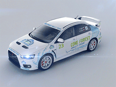 Rally team 3d maya motion