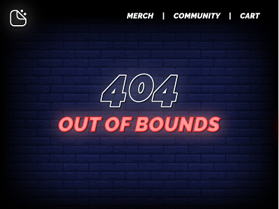 404 Page (Weekly Warm-Up) 404 dribbbleweeklywarmup neon not found website weeklywarmup