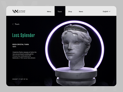 Virtual Museum Website 3d history museum princess tiara virtual museum website design
